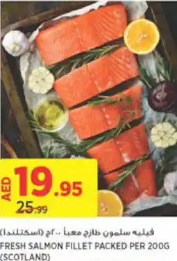 Géant FRESH SALMON FILLET PACKED PER 200G offer