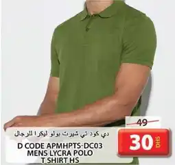 Grand Hyper Market D CODE APMHPTS-DC03 MENS LYCRA POLO T SHIRT HS offer