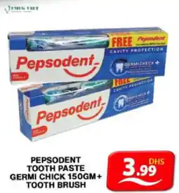 Grand Hyper Market PEPSODENT TOOTH PASTE GERMI CHICK 150GM + TOOTH BRUSH offer