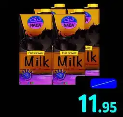Union Coop Nada UHT Milk Full Cream / Low Fat 4 x 1Ltr offer
