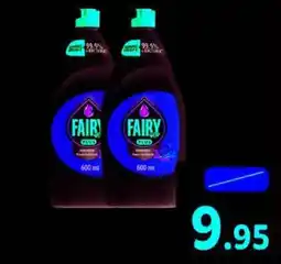 Union Coop Fairy Dishwash Liquid Lemon 2 x 600mL offer