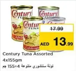 Nesto Century Tuna Assorted 4x155gm offer