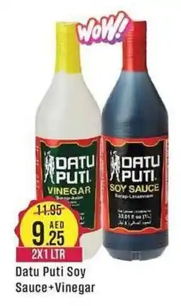 West Zone Supermarket Datu Puti Soy Sauce+Vinegar offer