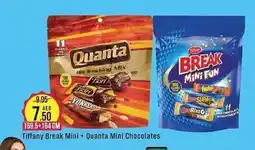 West Zone Supermarket Tiffany Break Mini + Quanta Mini Chocolates offer
