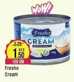 West Zone Supermarket Fresho Cream offer