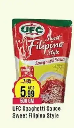 West Zone Supermarket UFC Spaghetti Sauce Sweet Filipino Style offer