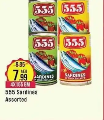 West Zone Supermarket 555 Sardines Assorted offer