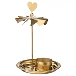 Ikea Vinterfint Tealight holder, gold-colour, 17 cm offer