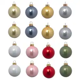 Ikea Vinterfint Decoration, bauble, glass mixed colours, 6 cm offer