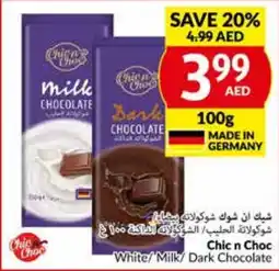 Viva Chic n Choc White / Milk / Dark Chocolate 100g offer
