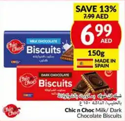 Viva Chic n Choc Milk / Dark Chocolate Biscuits 150g offer