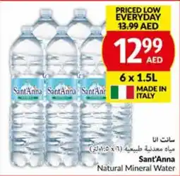 Viva Sant'Anna Natural Mineral Water 6 x 1.5L offer