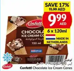 Viva Confetti Chocolate Ice Cream Cones 6 x 120mL offer