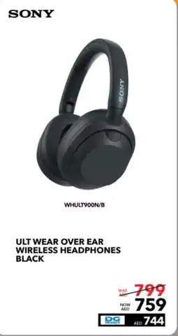 E City SONY ULT WEAR OVER EAR WIRELESS HEADPHONES BLACK offer