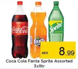 Nesto Coca Cola Fanta Sprite Assorted 3x1ltr offer
