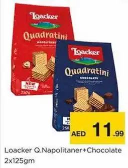 Nesto Loacker Q Napolitaner+Chocolate 2x125gm offer