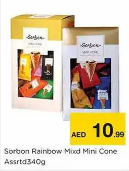 Nesto Sorbon Rainbow Mixd Mini Cone Assrtd340g offer