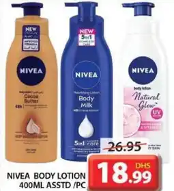 Grand Mall Sharjah NIVEA BODY LOTION 400ML ASSTD /PC offer