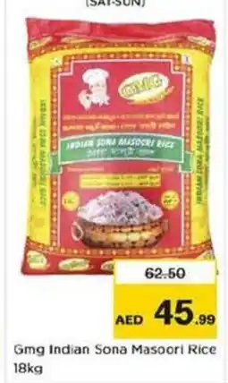 Nesto Gmg Indian Sona Masoori Rice 18kg offer