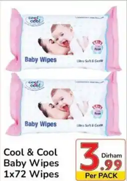 Day To Day Cool & Cool Baby Wipes 1 x 72 Wipes offer