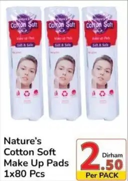 Day To Day Nature's Cotton Soft Make Up Pads 1 x 80pcs offer