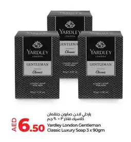 LuLu Express Yardley London Gentleman Classic Luxury Soap 3 x 90gm offer
