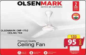 Grand Mall Sharjah OLSENMARK OMF-1752 CEILING FAN offer