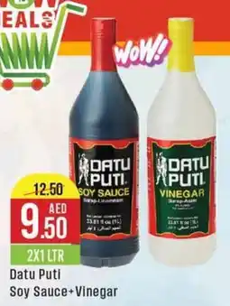 West Zone Supermarket Datu Puti Soy Sauce+Vinegar 2X1 LTR offer