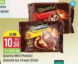West Zone Supermarket Quanta Mini Peanut/ Almond Ice Cream Stick 5+1X50 ML offer