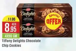 West Zone Supermarket Tiffany Delights Chocolate Chip Cookies 4X90 GM offer
