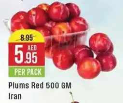 West Zone Supermarket Plums Red 500 GM PER PACK offer
