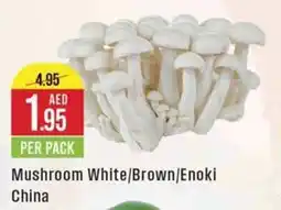 West Zone Supermarket Mushroom White/Brown/Enoki PER PACK offer