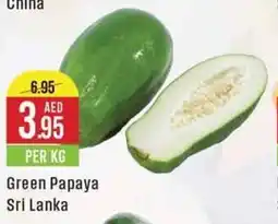 West Zone Supermarket Green Papaya PER KG offer