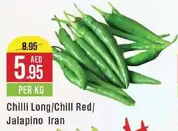 West Zone Supermarket Chilli Long/Chill Red/ Jalapino PER KG offer