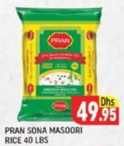 Al Madina PRAN SONA MASOORI RICE 40 LBS offer