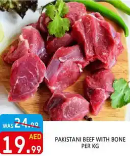 United Hypermarket BEEF WITH BONE PER KG offer