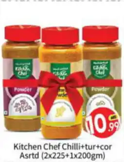 Bigmart Kitchen Chef Chilli+tur+cor Asrtd 2x225+1x200gm offer