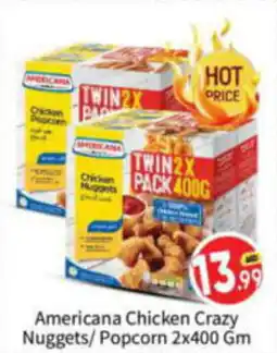 Bigmart Americana Chicken Crazy NuggetsAPERICANA Popcorn 2x400 Gm offer