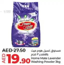 Lulu Hypermarket Home Mate Lavender Washing Powder 3kg offer