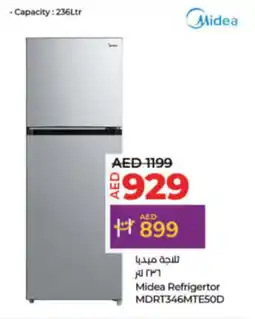 Lulu Hypermarket Midea Refrigertor MDRT346MTE5OD offer