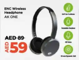 Lulu Hypermarket ENC Wireless Headphone AK ONE offer