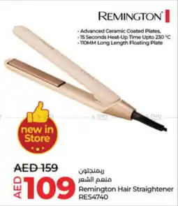Lulu Hypermarket Remington Hair Straightener RES4740 offer