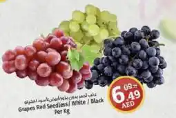 Kenz Hypermarket Grapes Red Seedless White Black Per Kg offer