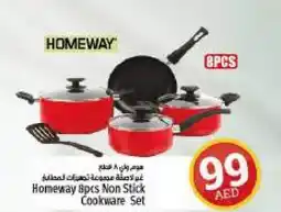 Kenz Hypermarket Homeway 8pcs Non Stick Cookware Set offer