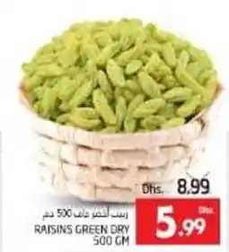 Pasons RAISINS GREEN DRY 500GM offer