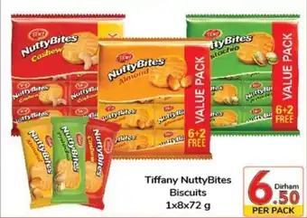 Day To Day Tiffany NuttyBites Biscuits 1 x 8 x 72g offer