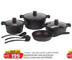 KM Trading Royalford die cast aluminum 10 pcs cookware set RF10336 offer