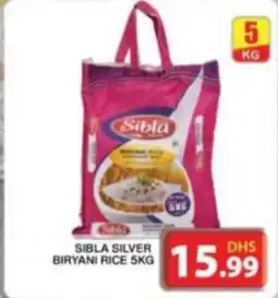 Grand Hyper Market SIBLA SILVER BIRYANI RICE 5KG offer