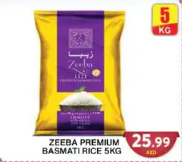 Grand Hyper Market ZEEBA PREMIUM BASMATI RICE 5KG offer
