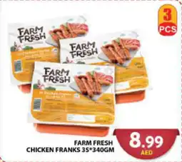 Grand Hyper Market FARM FRESH CHICKEN FRANKS 3S 340GM offer